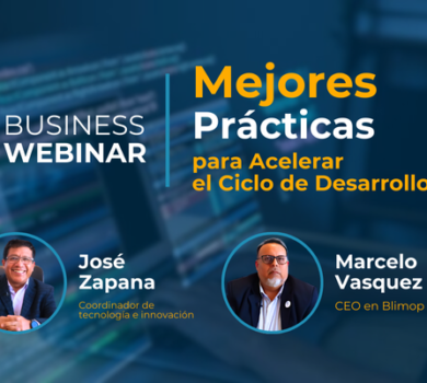 Webinar de Mejores prácticas para acelerar el desarrollo de software